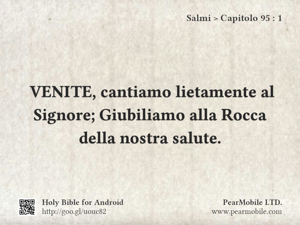 Salmi, Capitolo 95:1